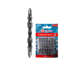 Набор бит кованых PH2, 65 мм, глянцевые, 10штук, "MAXIMUM" м-0765 (2670)