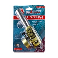 горелка газовая с пьезоподжигом 8088, бронза, "maximum" mx 18754 оптом