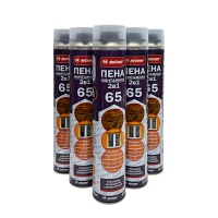 Пена монтажная 65 л, 750 мл, пистолетная, всесезонная, "MAXIMUM" (2994) оптом